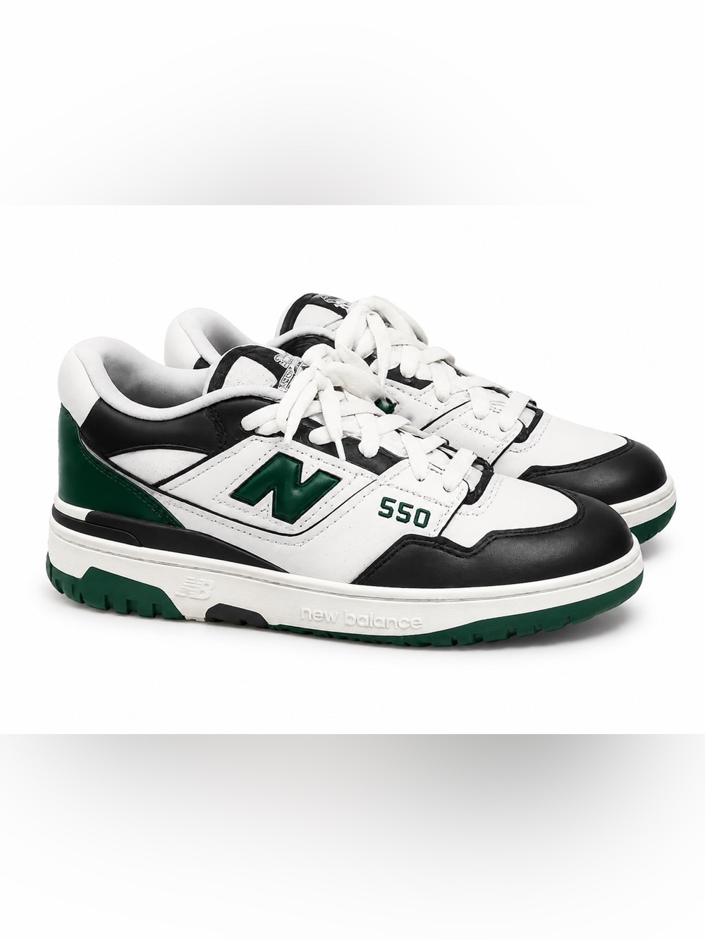 New Balance 550 Sneakers White Green Black Women’s Shoes With Box